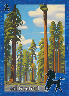 talltreetrail blue horse